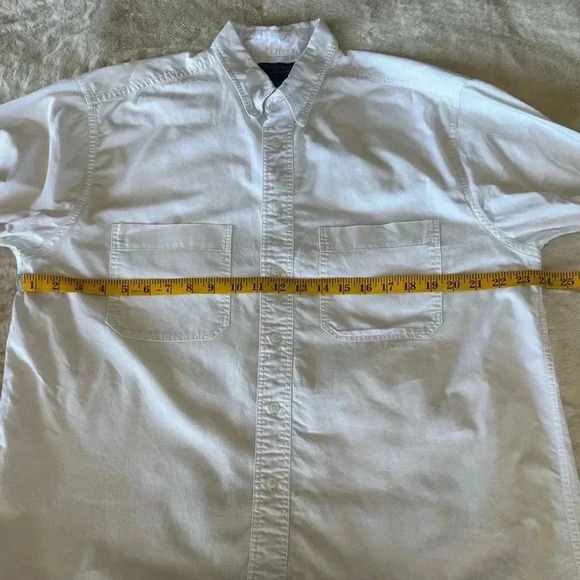 Cambridge men’s White Classics by Mervyns button-down shirt large %100 cotton - Picture 8 of 9